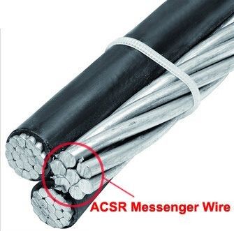 Middle And High Carbon ACSR Steel Messenger Cable Wire Strand For ABC Cable